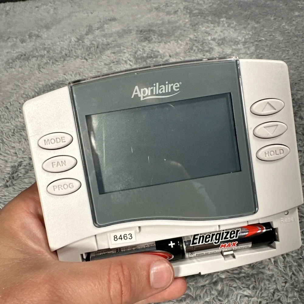 Aprilaire Thermostat APR863A AC Heater Programmable Dual Powered Tested Working
